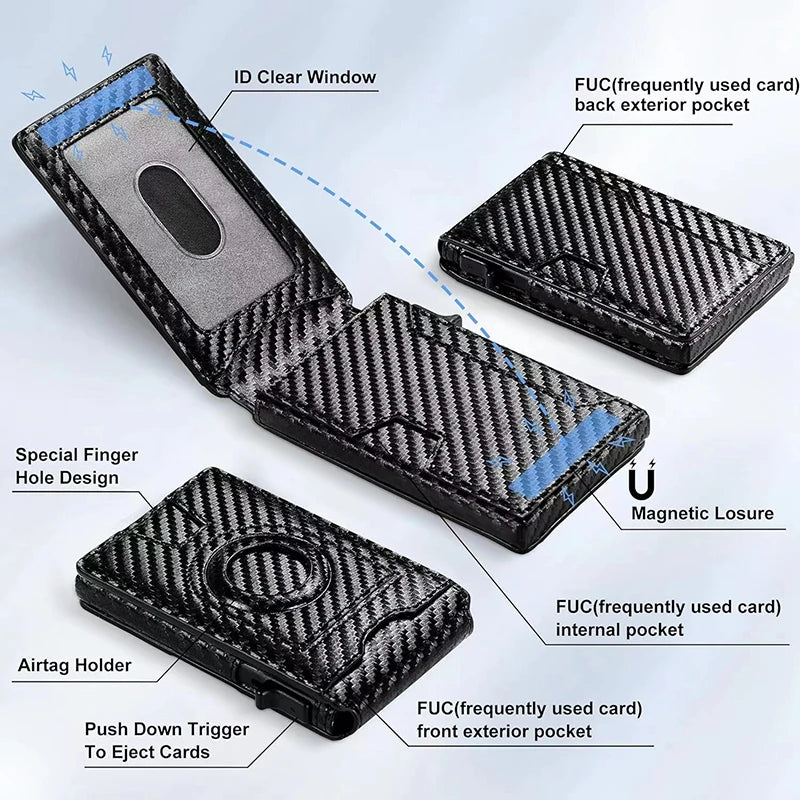 Men Carbon Fiber Wallet